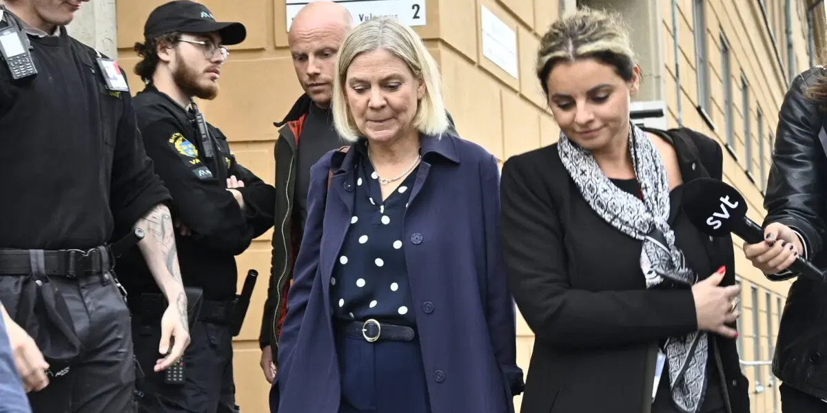 Socialdemokraternas partiledare Magdalena Andersson (S) tidigare i veckan.