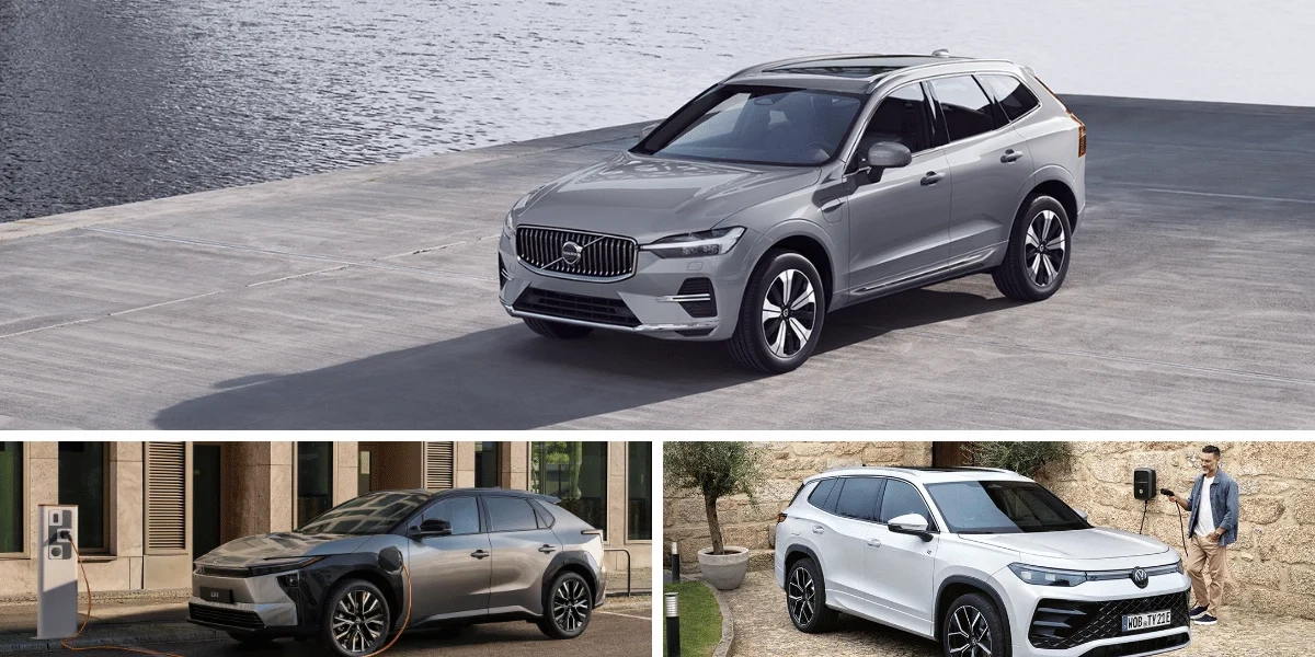 Låt oss guida dig till de bästa köpen just nu. (Foto: Volvo, Toyota och Volkswagen)