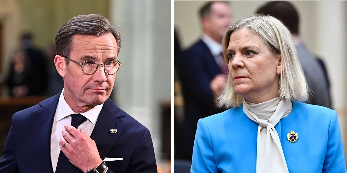Ulf Kristersson och Magdalena Andersson