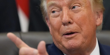 President Donald Trump vid ett framträdande i onsdags.  