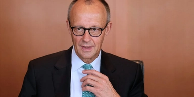 Tysklands förbundskansler Friedrich Merz ser stora hot mot global frihandel just nu. Arkivbild