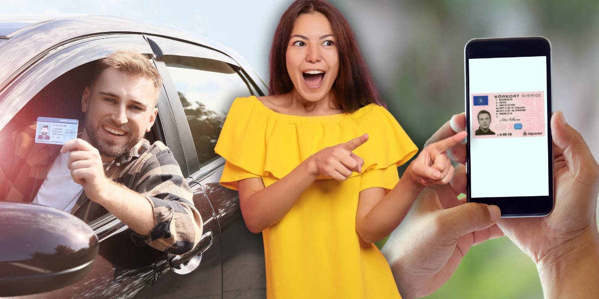 Slipp det lilla plastkortet och kör digitalt. (Foto: Getty Images och Vägverket/TT)